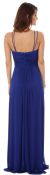 Double Spaghetti Straps Long Formal Dress with Jewels back in Royal Blue